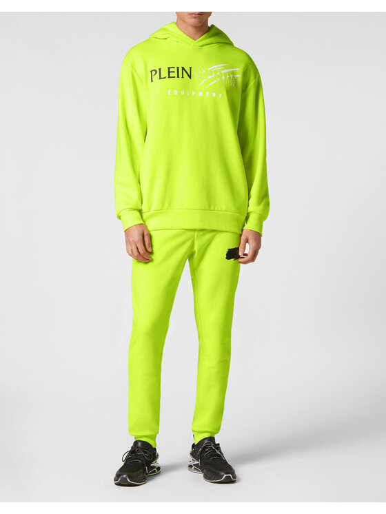 Plein Sport Plein Sport Bluza 13111 Zielony Regular Fit