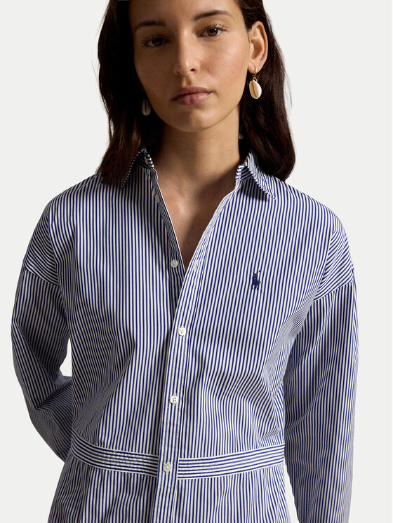 Polo Ralph Lauren Polo Ralph Lauren Košilové šaty 211B22754001 Tmavomodrá Regular Fit