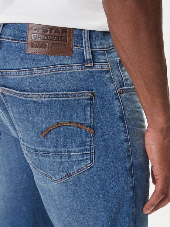 G-Star Raw G-Star Raw Blugi Revend 51010-8968-6028 Bleumarin Skinny Fit
