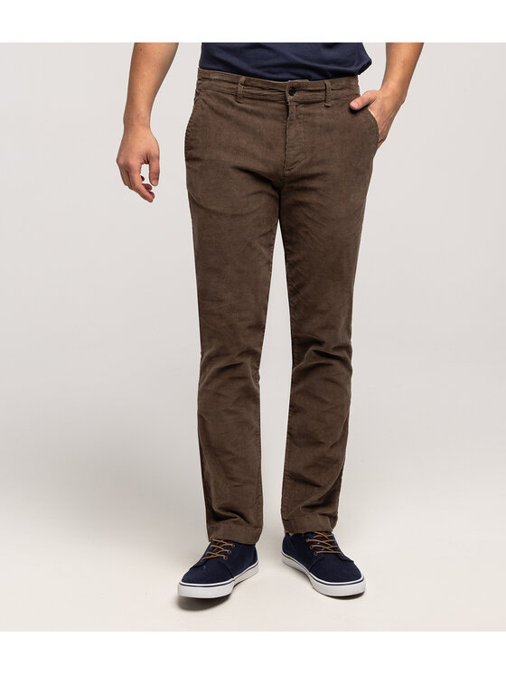 Lee Cooper Lee Cooper Chinosy DREK 4161 Beżowy Straight Fit