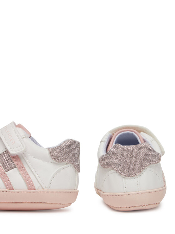 Tommy Hilfiger Tommy Hilfiger Αθλητικά Flag Low Cut Velcro Sneaker T0A9-33721-1528 Λευκό