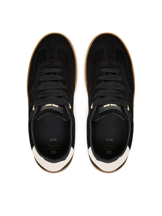 Elisabetta Franchi Elisabetta Franchi Sneakersy Low Cut Lace Up F4A9-E0340-0071 D Čierna