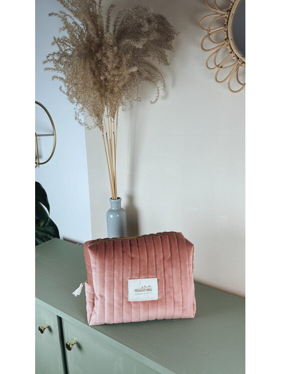 Malomi Malomi Kosmetyczka blush rose Różowy