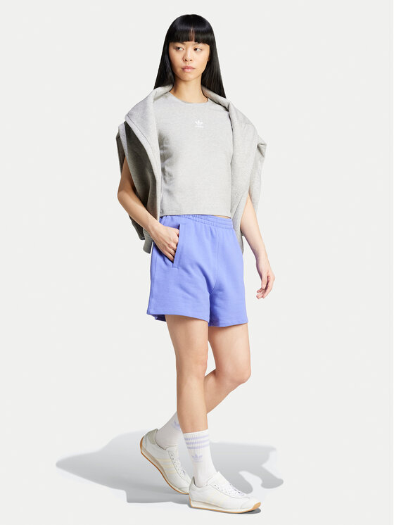 adidas adidas Sportske kratke hlače Essentials French Terry IW5708 Plava Loose Fit