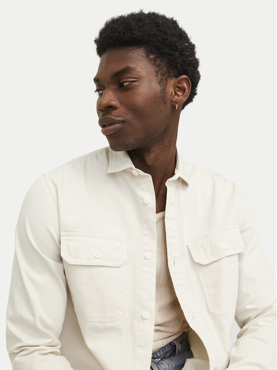 Jack & Jones Jack & Jones Koszula jeansowa Travis 12269262 Beżowy Comfort Fit