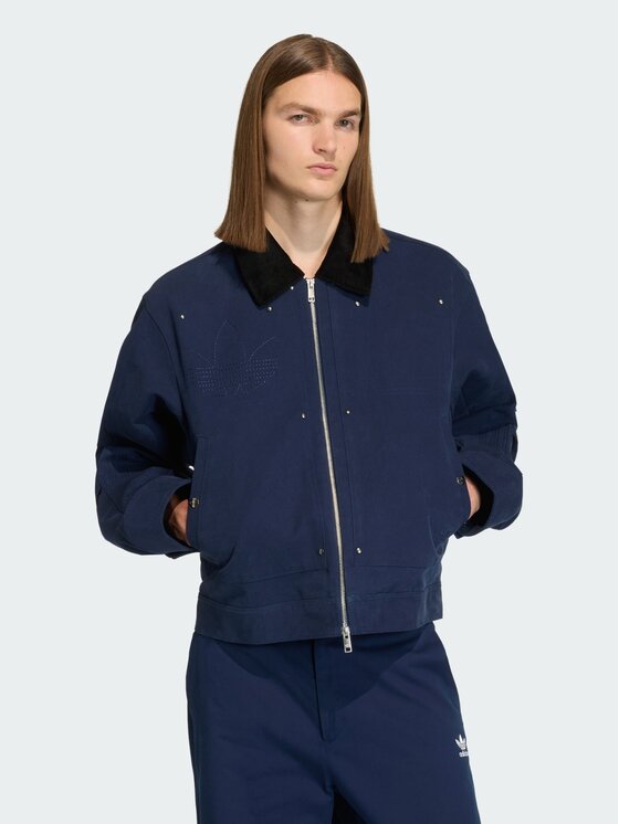 adidas adidas Kurtka przejściowa 159053 Błękitny Loose Fit
