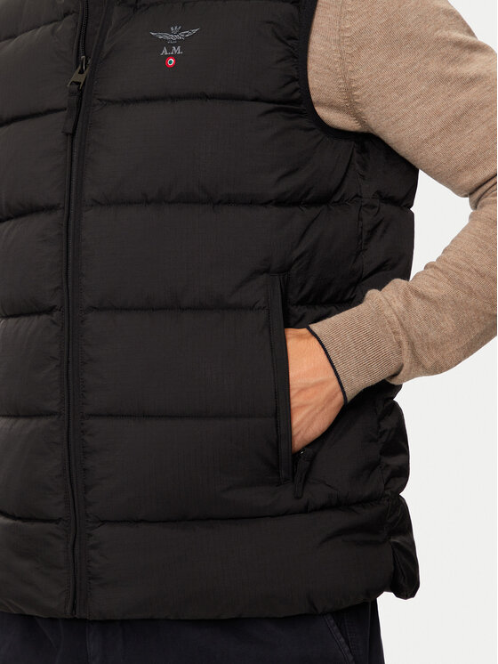 Aeronautica Militare Aeronautica Militare Sportisks veste 242AB2185CT3375 Melns Regular Fit