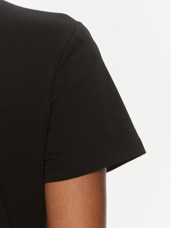 Fracomina Fracomina Tricou FR24ST3004J401N5 Negru Regular Fit