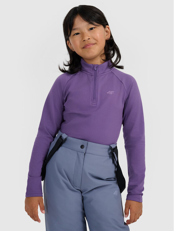 4F 4F Longsleeve SKI UNDERWEAR Fioletowy Regular Fit
