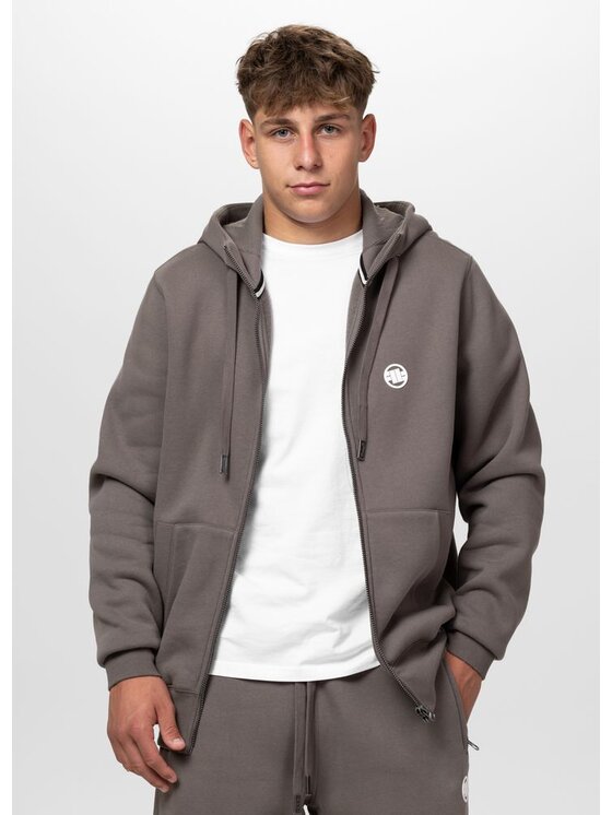 PITBULL PITBULL Bluza SMALL LOGO Brązowy Regular Fit