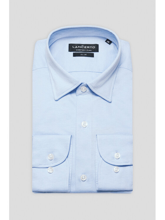 Lancerto Lancerto Koszula Lorena KO073224000007 Niebieski Slim Fit
