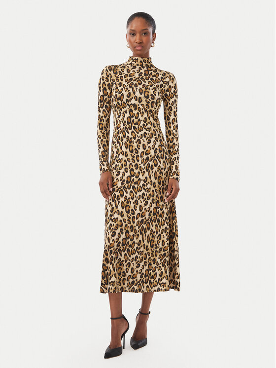 Marella Marella Trikotažinė suknelė Girino 2623626014 Ruda Regular Fit