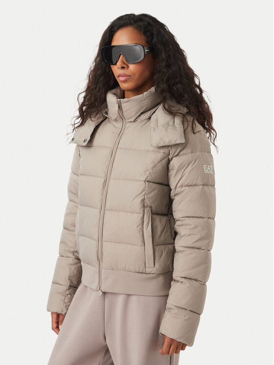 EA7 Emporio Armani Geacă de iarnă 7W001496 AF26297 U6100 Bej închis Regular Fit