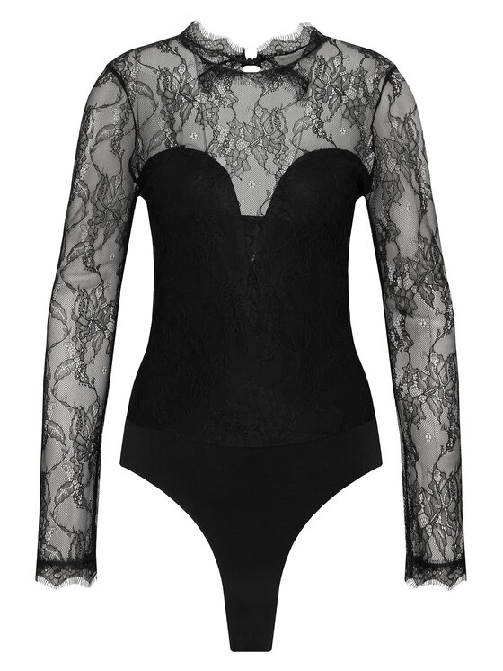 Rinascimento Rinascimento Body CFC0126159003 Czarny Slim Fit