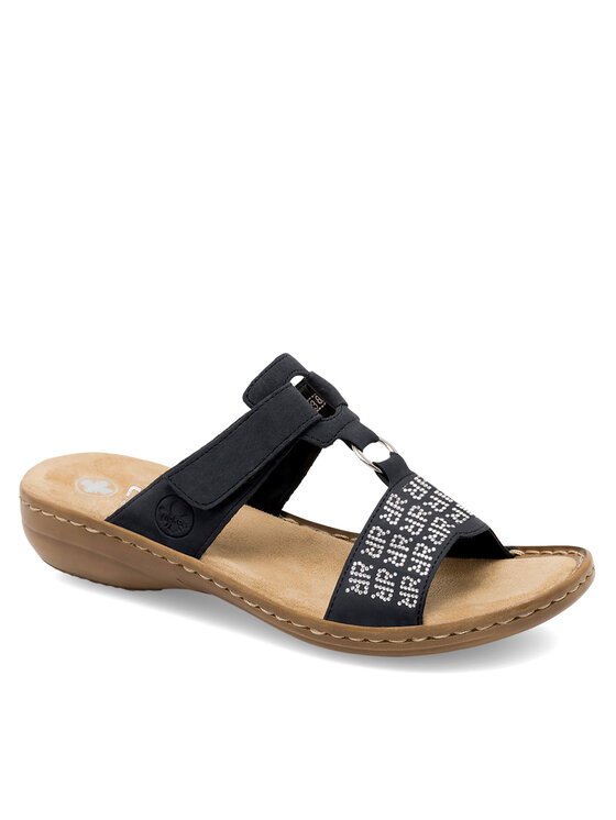 Rieker Rieker Klapki 60863-14 Granatowy
