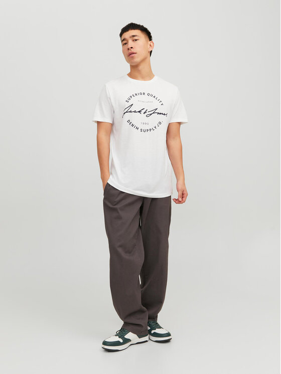 T-shirt 12222037 Bianco Regular Fit