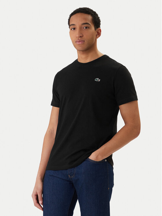 Lacoste Lacoste Tričko TH0003 Čierna Regular Fit