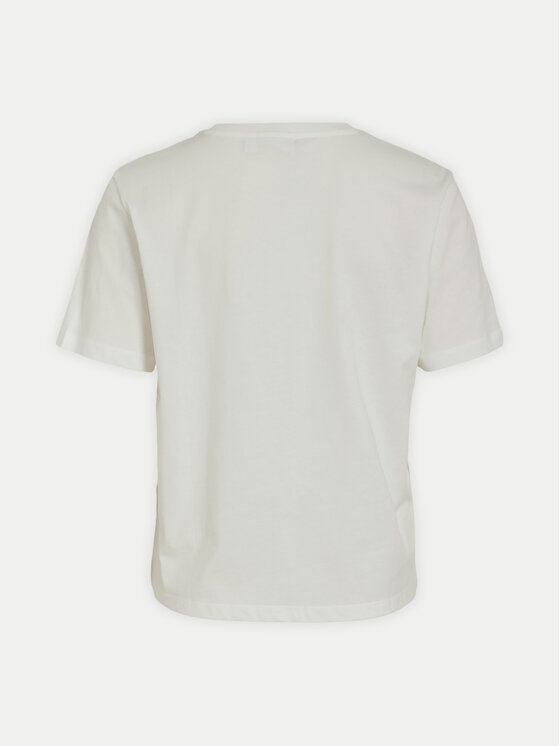 Vila Vila T-shirt Sybil 14097443 Bijela Regular Fit