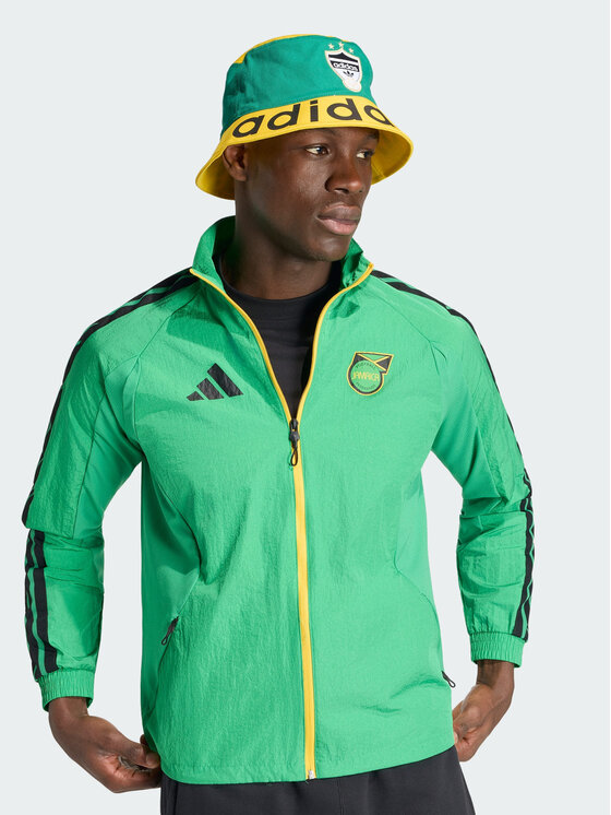 adidas adidas Kurtka wielofunkcyjna Jamaica x Bob Marley Home Anthem Jacket Zielony Regular Fit