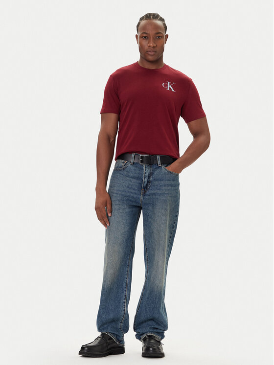 Calvin Klein Jeans Calvin Klein Jeans T-shirt 30s Chest Logo LV04RD865G Rosso Regular Fit