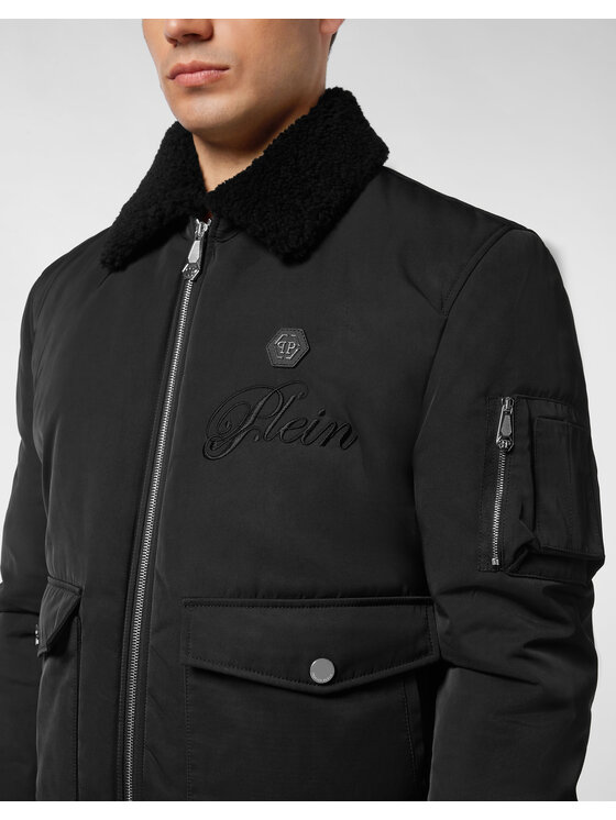 PHILIPP PLEIN PHILIPP PLEIN Kurtka puchowa 27019 Czarny Regular Fit