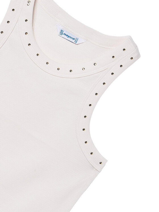 Mayoral Mayoral топ 6013 Бял Regular Fit