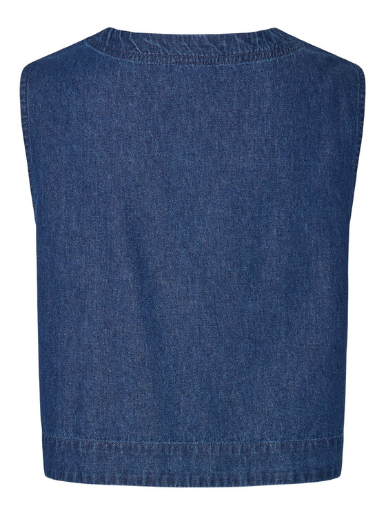 Pieces Pieces Top Tenim 17157936 Granatowy Regular Fit