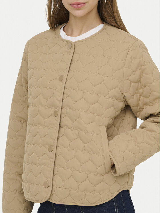 ONLY ONLY Kevad-sügis jope Heart 15366265 Beež Regular Fit