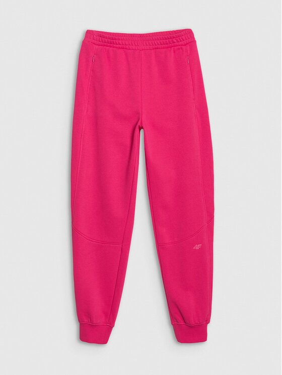 4F 4F Jogger nohavice 4FRSS25TTROF1398-54S Ružová Regular Fit