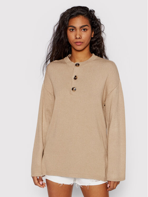 NA-KD NA-KD Светр Knitted 1100-005425-1844-003 Бежевий Oversize