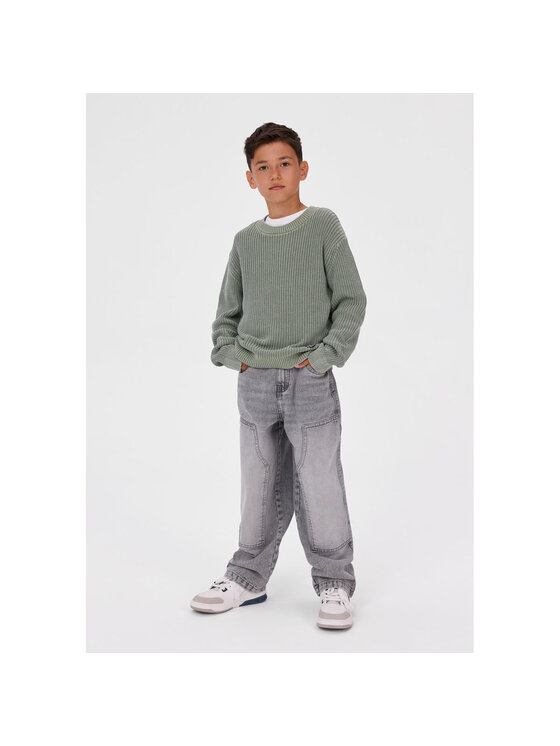 minoti minoti Jeansy 33JEAN254 Szary Baggy Fit