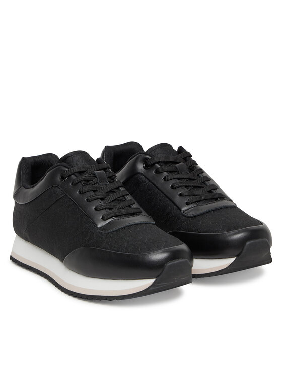 Calvin Klein Calvin Klein Sneakersy Runner Lace Up - Jacq HW0HW02413 Čierna