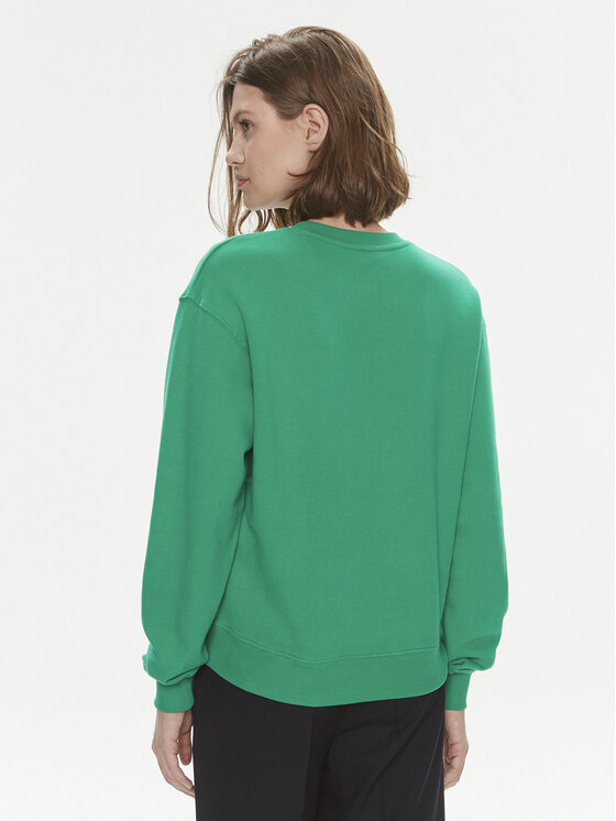 Tommy Hilfiger Tommy Hilfiger Felpa Flag WW0WW41246 Verde Relaxed Fit