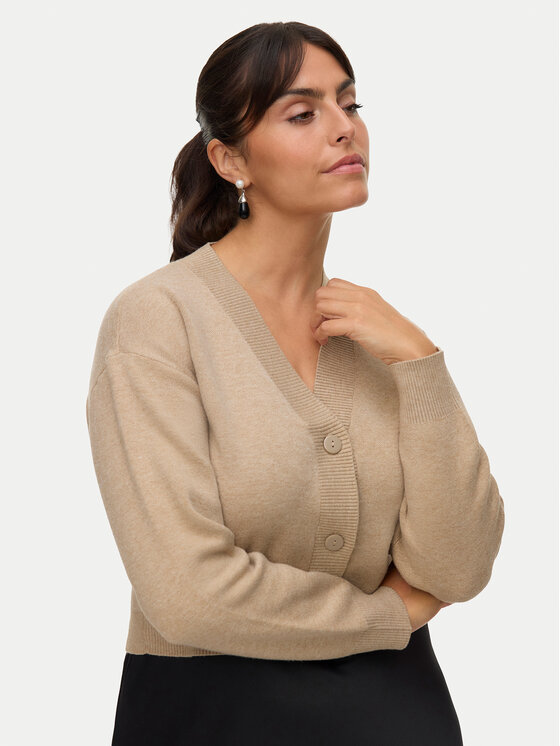 Vero Moda Vero Moda Cardigan Gold Art 10332210 Bej Regular Fit