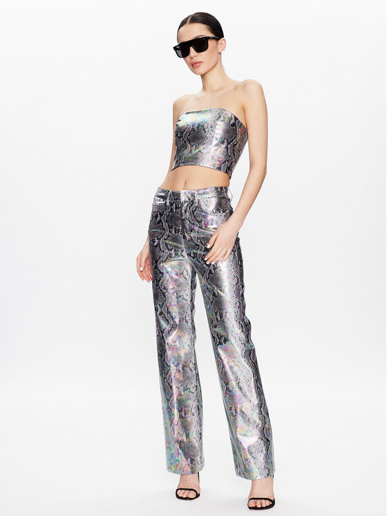 Pantaloni in similpelle Snake RT2436 Multicolore