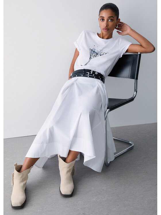 Liu Jo Liu Jo Gonna maxi CA6274T297A11111 Bianco Regular Fit