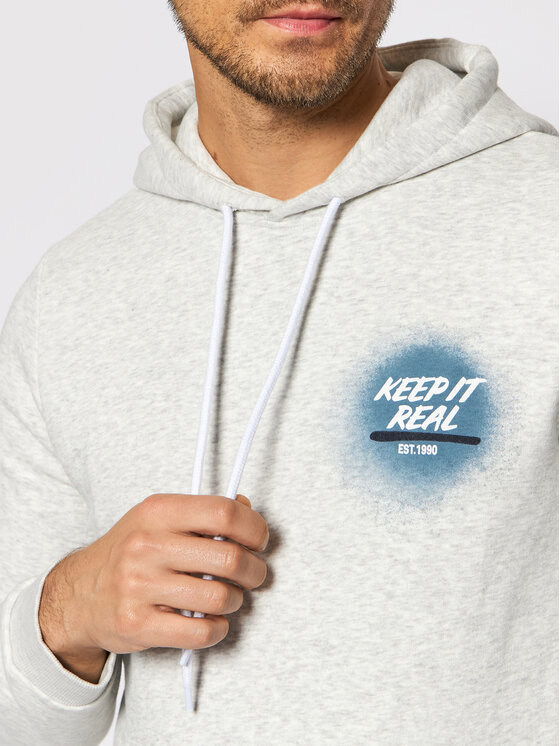 Felpa Blurry 12193639 Grigio Standard Fit