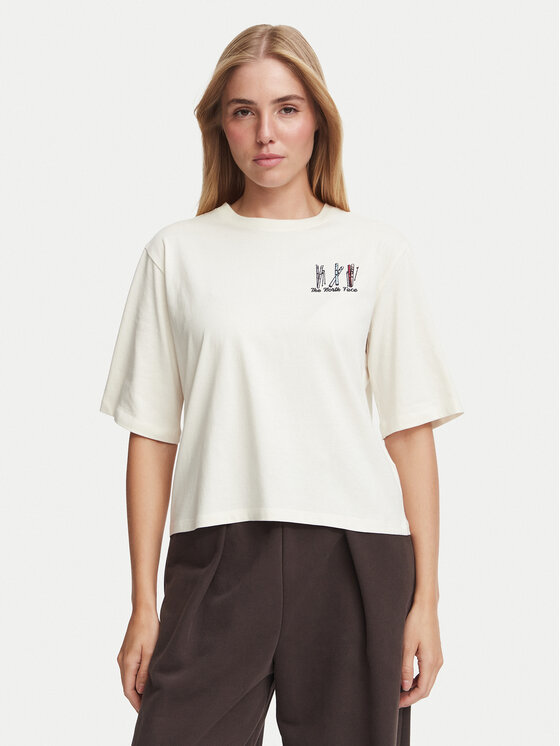 The North Face The North Face Тишърт NF0A8JAP Светлобежов Boxy Fit