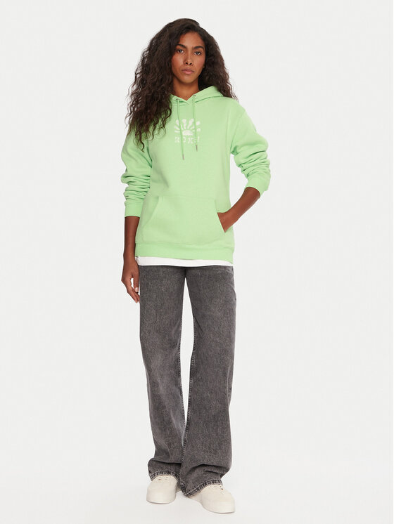 Roxy Roxy Світшот Surf Stoked ERJFT05021 Зелений Regular Fit
