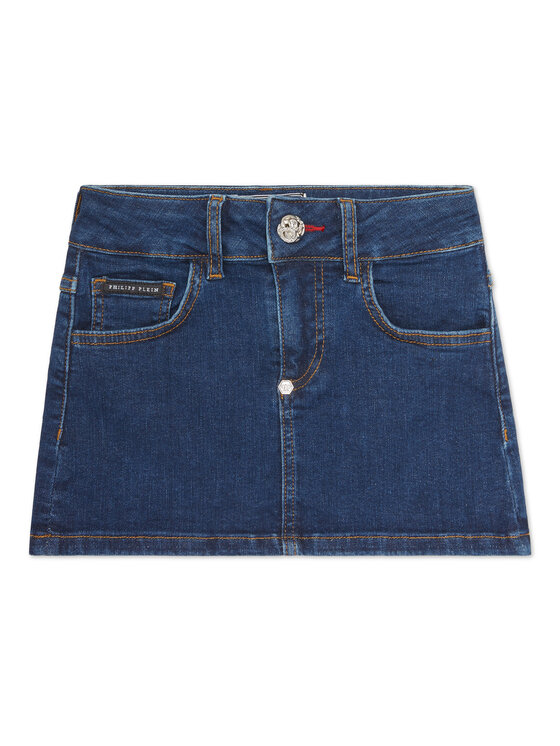 PHILIPP PLEIN PHILIPP PLEIN Gonna di jeans 20157 Celeste Comfort Fit