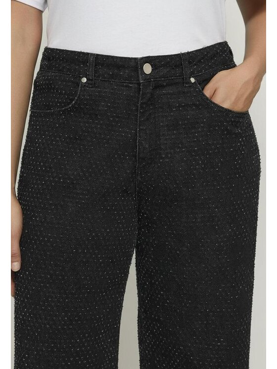 Fiorella Rubino Fiorella Rubino Jeans P449T005134N033 Nero Flared Fit