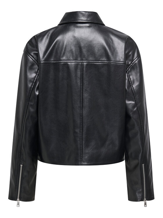 ONLY ONLY Giacca in similpelle Nicki 15356871 Nero Regular Fit