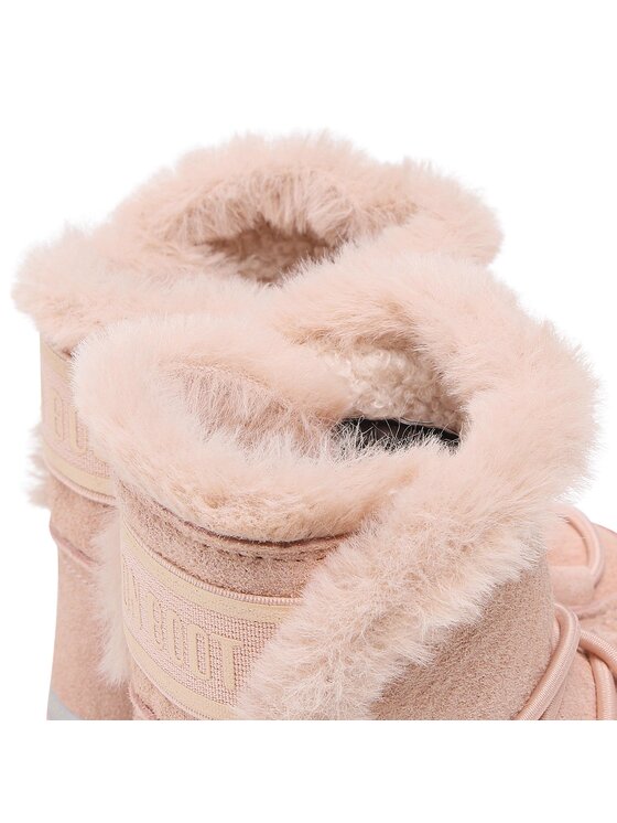 Moon Boot Moon Boot Śniegowce Crib Suede 34010300003 M Różowy