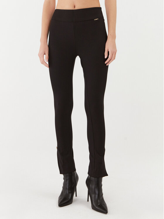 Liu Jo Liu Jo Παντελόνι υφασμάτινο MF3100 J9189 Μαύρο Slim Fit