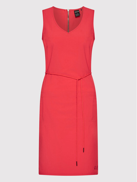 Jack Wolfskin Kleid für den Alltag Tioga Road 1504823 Rot Regular Fit