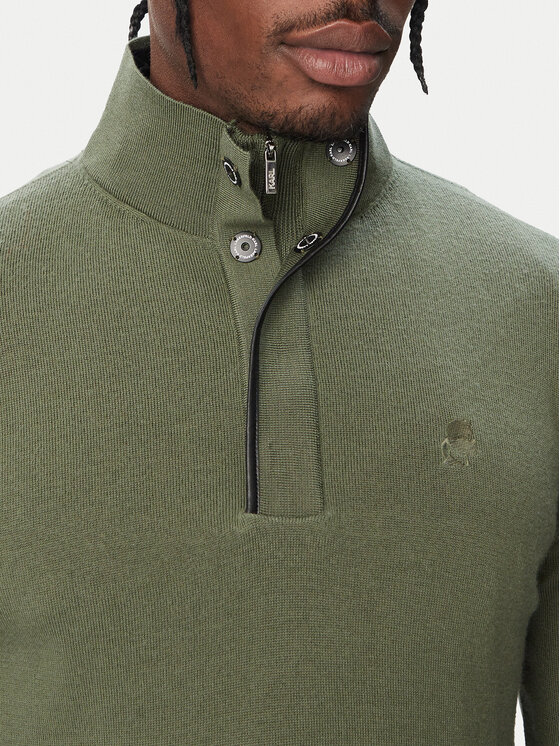 KARL LAGERFELD KARL LAGERFELD Sweter 655005 564399 Zielony Regular Fit