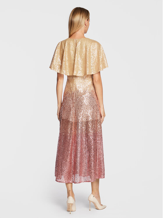 Ted Baker Ted Baker Sukienka koktajlowa Glizee 261790 Złoty Regular Fit