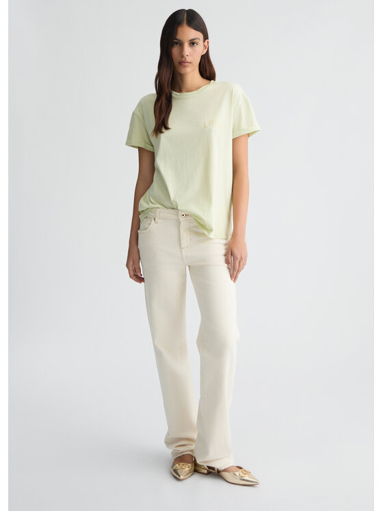 Liu Jo Liu Jo T-Shirt WA5144JS923M9449 Zielony Regular Fit