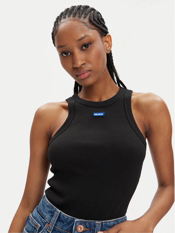 HUGO Hugo Top Easy 50508857 Čierna Slim Fit