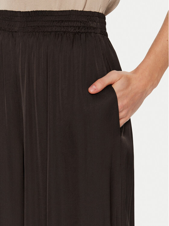 ViCOLO ViCOLO Kalhoty z materiálu TS0806 Hnědá Relaxed Fit